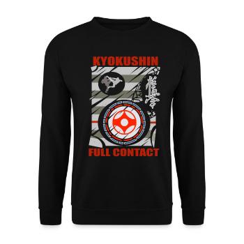 Kyokushin Full Contact T Shirt - Unisex Sweatshirt - black - Front - Alina (178cm) & Michal (187cm)