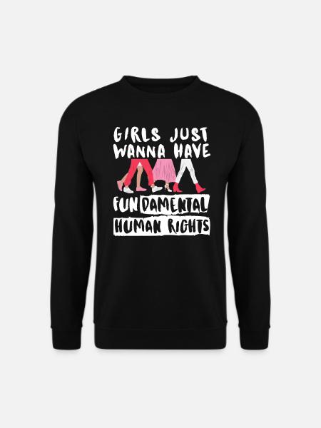 Womens Rights Women Graphic - Unisex Sweatshirt - black