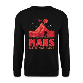 Funny Travelling Graphic - Unisex Sweatshirt - black - Front - Alina (178cm) & Michal (187cm)