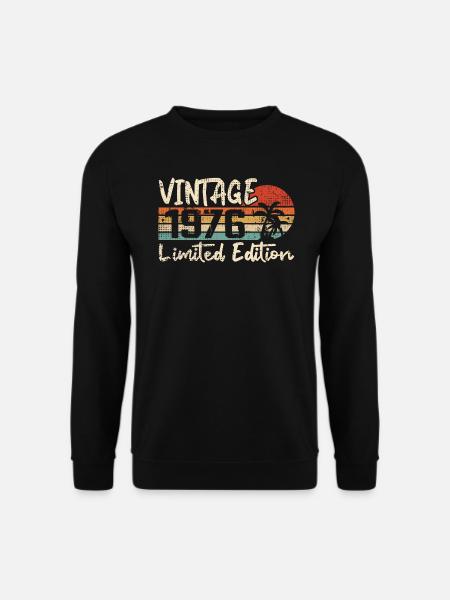 Jahrgang 1976 Jahrgang 1976 Geburtstagsgeschenk - Unisex Pullover - Schwarz