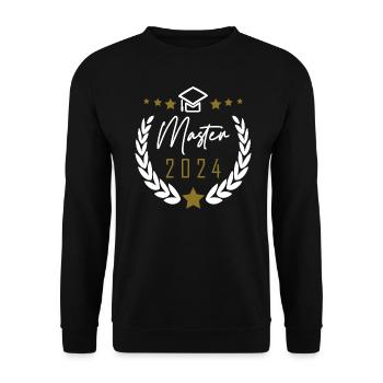 Master 2024 - Unisex Pullover - Schwarz - Vorne - Alina (178cm) & Michal (187cm)