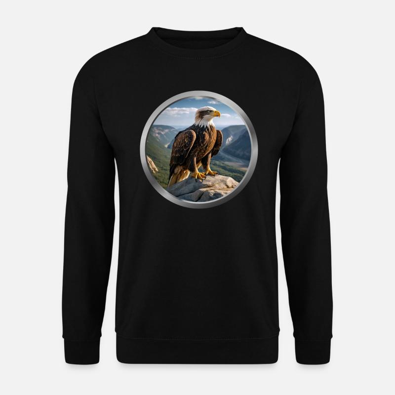 Eagle Animal - 4 - Unisex Sweatshirt - black