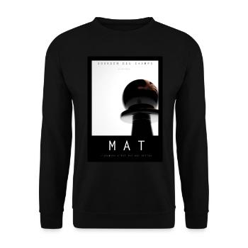 MAT - Sweat-shirt Unisexe - noir - Devant - Alina (178cm) & Michal (187cm)