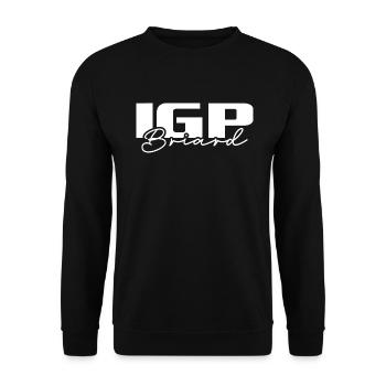 IGP BRIARD Wilsigns Hunde Hundesport - Unisex Pullover - Schwarz - Vorne - Alina (178cm) & Michal (187cm)