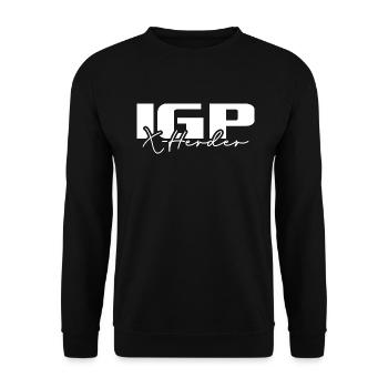 IGP X Herder Hundesport Hunde Wilsigns - Unisex Sweatshirt - black - Front - Alina (178cm) & Michal (187cm)