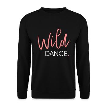 Wild DANCE - Dance Shirt - Unisex Sweatshirt - black - Front - Alina (178cm) & Michal (187cm)