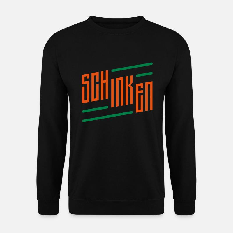 schinken schriftzug - Unisex Pullover - Schwarz