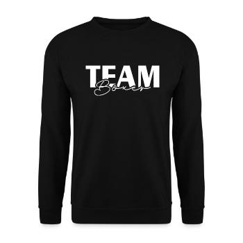 ÉQUIPE BOXER Chiens Chien Wilsigns IGP Dog Sports - Sweat-shirt Unisexe - noir - Devant - Alina (178cm) & Michal (187cm)