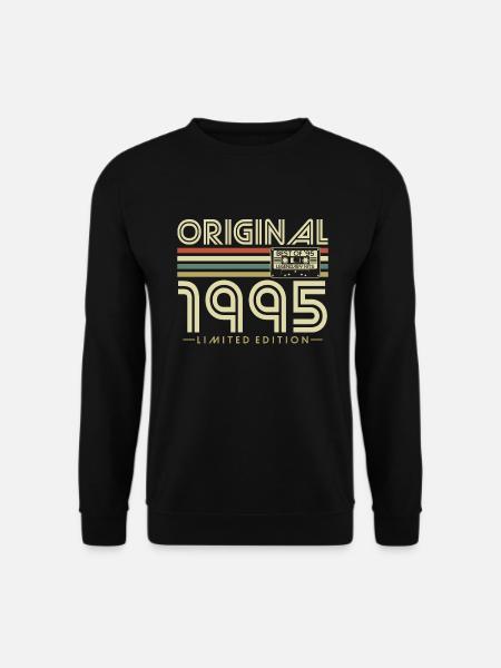 Original 1995 Vintage Vintage Anniversaire Rétro - Sweat-shirt Unisexe - noir