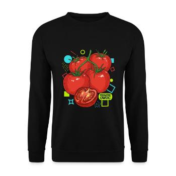 Legal Fruit - Unisex Sweatshirt - black - Front - Alina (178cm) & Michal (187cm)