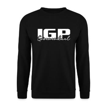 IGP Groenendael Hundesport Hunde Hund Wilsigns - Unisex Pullover - Schwarz - Vorne - Alina (178cm) & Michal (187cm)