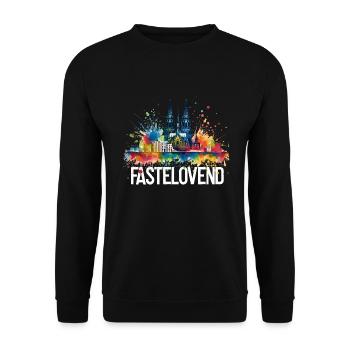 Köln Kölle Karneval Gebützt Kölle Alaaf Jeck Party - Unisex Pullover - Schwarz - Vorne - Alina (178cm) & Michal (187cm)