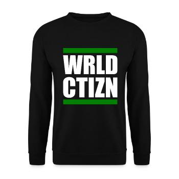 Wrld ctizn - world citizen - Unisex Sweatshirt - black - Front - Alina (178cm) & Michal (187cm)