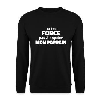 Zwinge mich nicht, meinen Sponsor anzurufen - Unisex Pullover - Schwarz - Vorne - Alina (178cm) & Michal (187cm)