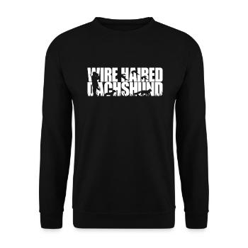 DACHSHUND à poil dur Chien de chasse Wilsigns Hunter - Sweat-shirt Unisexe - noir - Devant - Alina (178cm) & Michal (187cm)