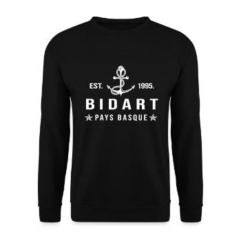 Bidart cadeau cool bidart pays basque - Sweat-shirt Unisexe - noir - Devant - Alina (178cm) & Michal (187cm)