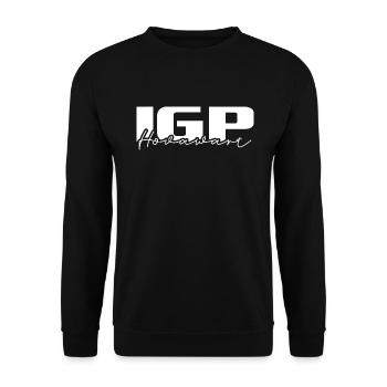 IGP HOVAWART Chien de sport Chiens Chien Wilsigns - Sweat-shirt Unisexe - noir - Devant - Alina (178cm) & Michal (187cm)