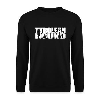 TYROLEAN HOUND Hunting Dog Wilsigns Hunting Dog Hunter - Unisex Sweatshirt - black - Front - Alina (178cm) & Michal (187cm)