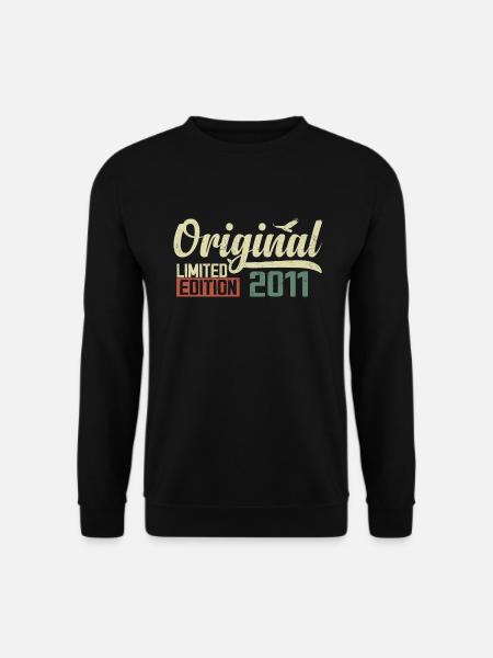 Geboren im Jahr 2011 Vintage Retro Geburtstag 2011 Geschenk - Unisex Pullover - Schwarz