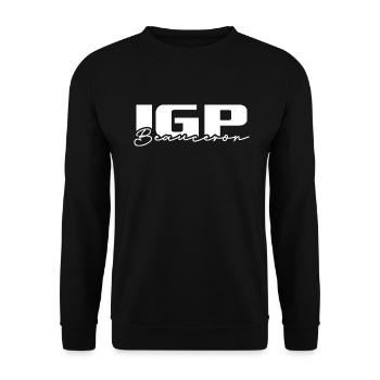 IGP BEAUCERON Hundesport Wilsigns Hunde Hund - Unisex Pullover - Schwarz - Vorne - Alina (178cm) & Michal (187cm)