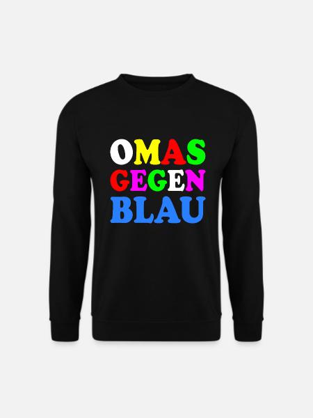 Omas gegen blau - Unisex Pullover - Schwarz