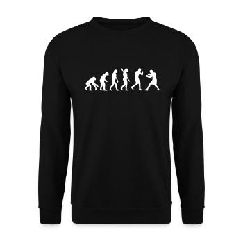 Evolution Boxing - Unisex Sweatshirt - black - Front - Alina (178cm) & Michal (187cm)