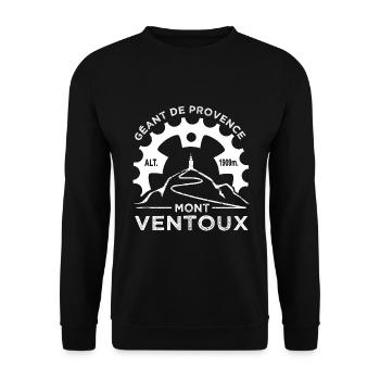 cycliste Mont Ventoux fierté sport vélo - Sweat-shirt Unisexe - noir - Devant - Alina (178cm) & Michal (187cm)