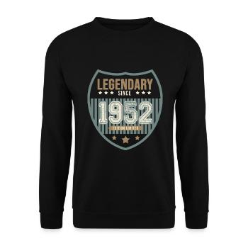 anniversary 1952 legendary 70 years - Unisex Sweatshirt - black - Front - Alina (178cm) & Michal (187cm)