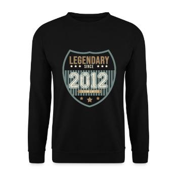 anniversaire 2012 legendaire 10 ans - Sweat-shirt Unisexe - noir - Devant - Alina (178cm) & Michal (187cm)