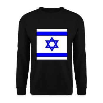 Israel - Unisex Sweatshirt - black - Front - Alina (178cm) & Michal (187cm)