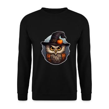 Halloween - Unisex Pullover - Schwarz - Vorne - Alina (178cm) & Michal (187cm)