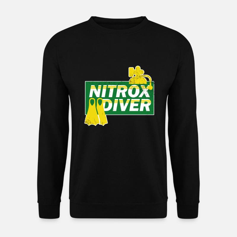 Tauchen Nitrox Taucher Tauchurlaub Geschenk - Unisex Pullover - Schwarz