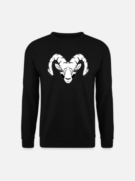 Widder Tierkreiszeichen - Unisex Pullover - Schwarz