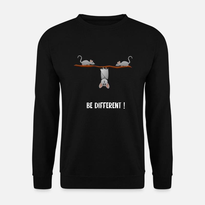 be different ! - Unisex Pullover - Schwarz