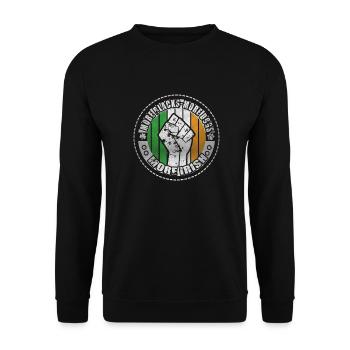 More Blacks More Dogs More Irish - Unisex Sweatshirt - black - Front - Alina (178cm) & Michal (187cm)