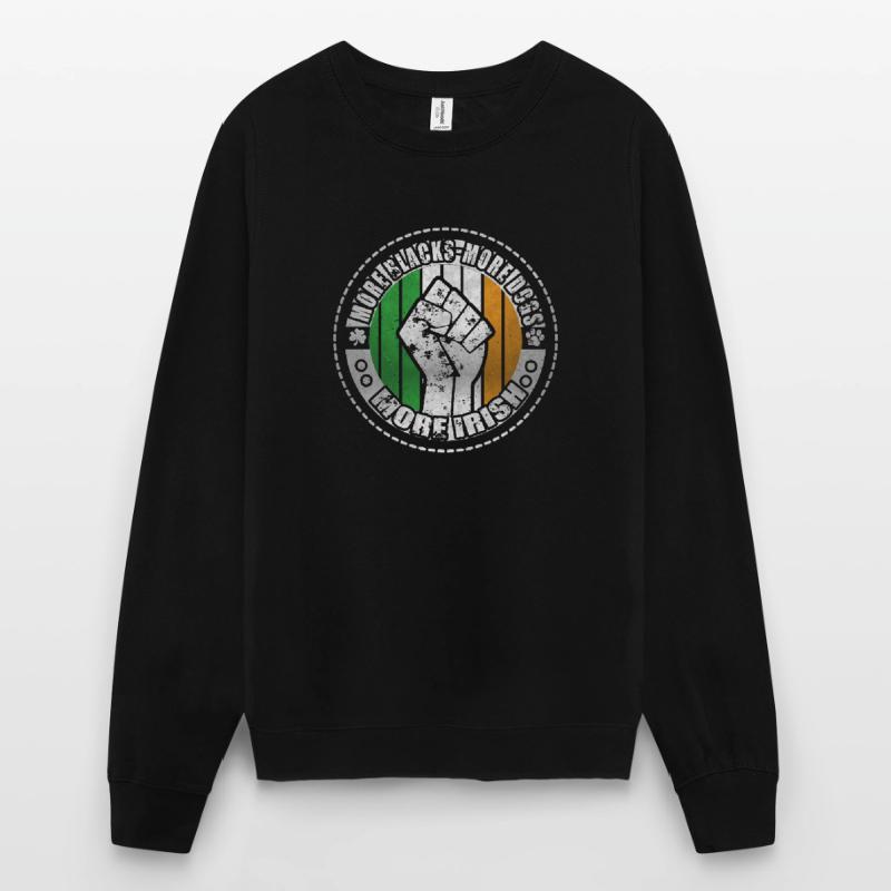 Plus de Noirs Plus de chiens Plus d’Irlandais Sweat-shirt Unisexe