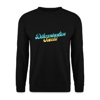 Détermination - Succès - Sweat-shirt Unisexe - noir - Devant - Alina (178cm) & Michal (187cm)