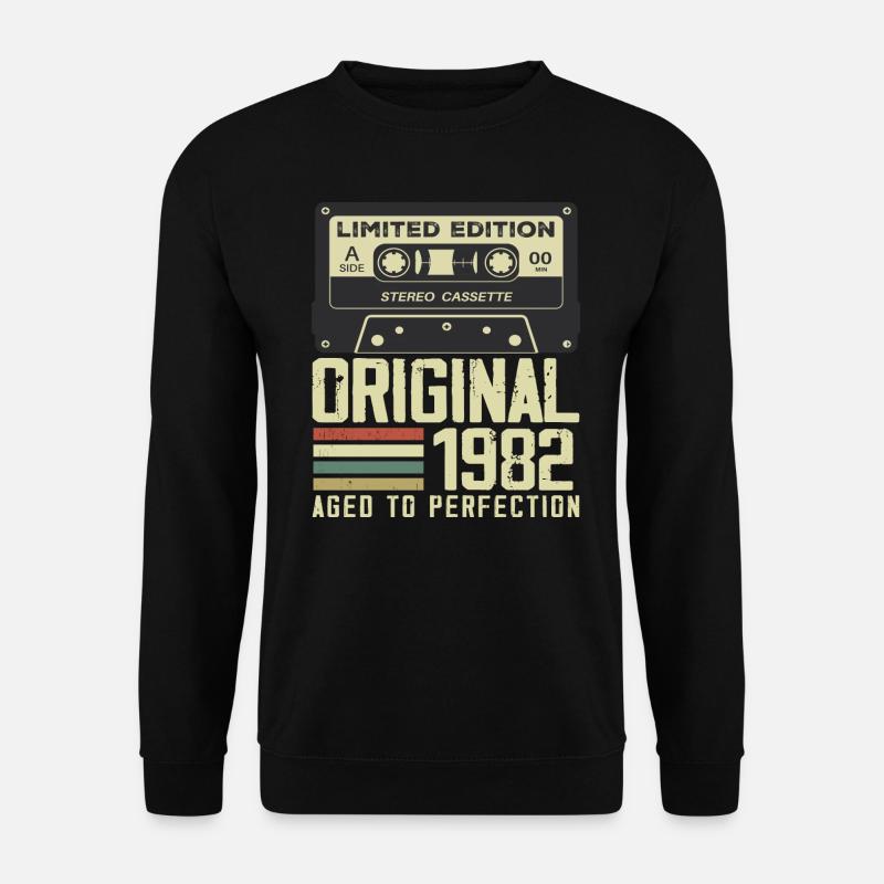 42. Jubiläumsgeschenk im Retro-Stil 1982 - Unisex Pullover - Schwarz