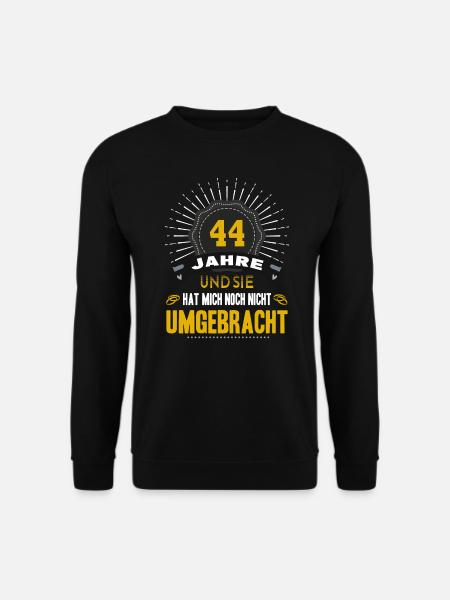 44 Hochzeitstag Mann 44 Jahre Ehe Snenhochzeit - Unisex Pullover - Schwarz