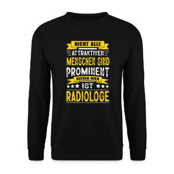 Nicht Alle Menschen Sind Prominent Radiologe - Unisex Pullover - Schwarz - Vorne - Alina (178cm) & Michal (187cm)