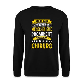 Nicht Alle Menschen Sind Prominent Chirurg Arzt - Unisex Pullover - Schwarz - Vorne - Alina (178cm) & Michal (187cm)