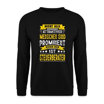 Nicht Alle Menschen Sind Prominent Steuerberater - Unisex Pullover - Schwarz - Vorne - Alina (178cm) & Michal (187cm)