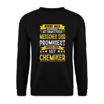 Nicht Alle Menschen Sind Prominent Chemiker - Unisex Pullover - Schwarz - Vorne - Alina (178cm) & Michal (187cm)