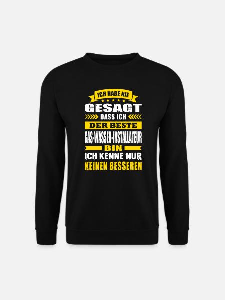 Der Beste Gas-Wasser-Installateur Meister - Unisex Pullover - Schwarz