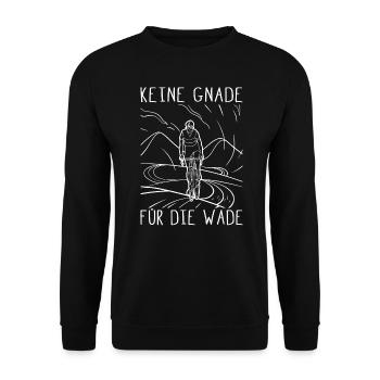 Keine Gnade Für Die Wade Rennrad Radfahrer Fahrrad - Unisex Pullover - Schwarz - Vorne - Alina (178cm) & Michal (187cm)