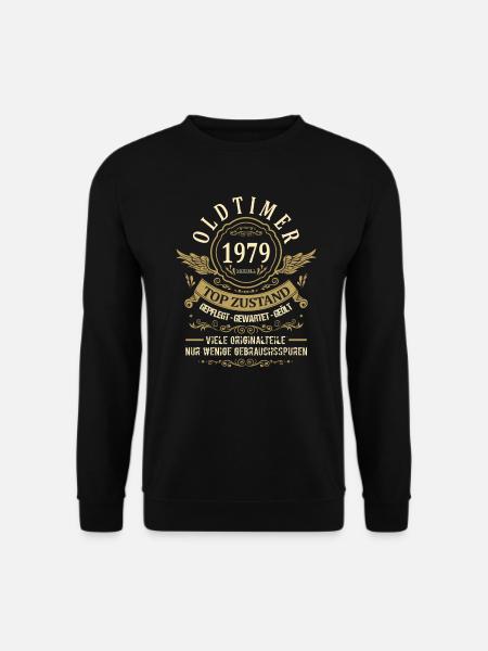 Geburtsjahr 1979 Geburtstag Oldtimer Top Zustand - Unisex Pullover - Schwarz