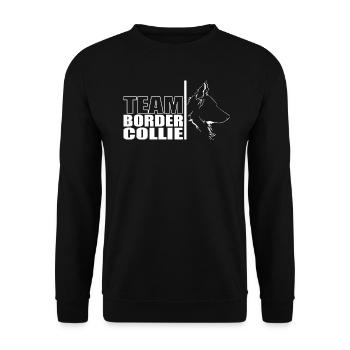 TEAM Border Collie Dogs Dog Herding Dogs Wilsigns - Unisex Sweatshirt - black - Front - Alina (178cm) & Michal (187cm)