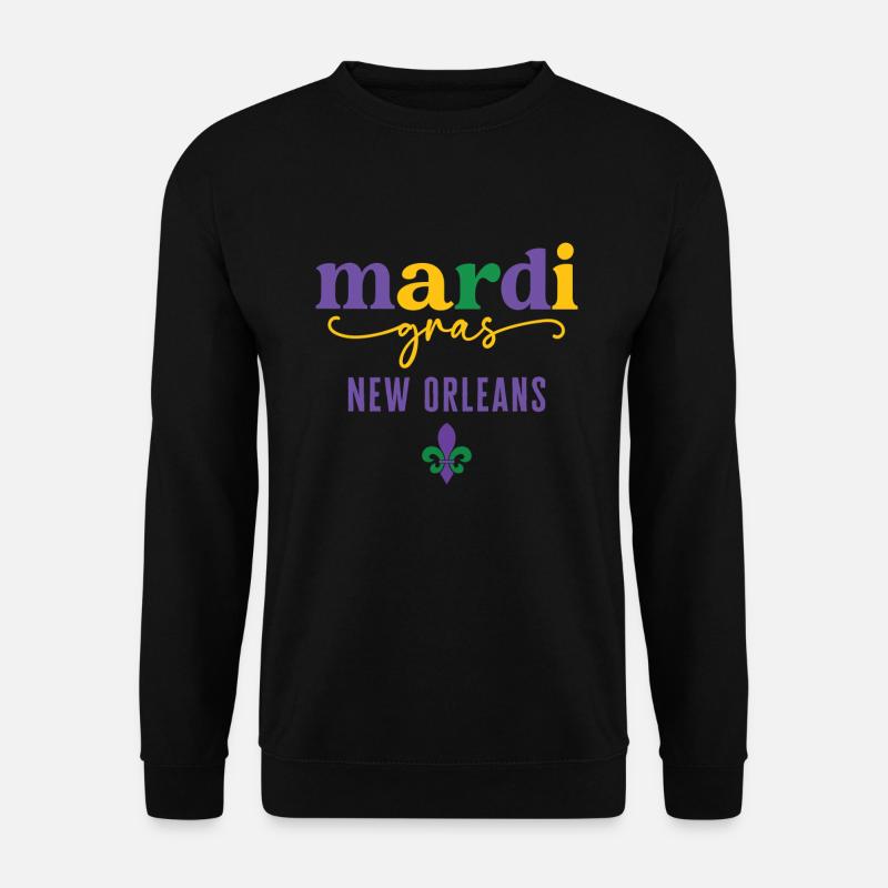 Mardi Gras New Orleans - Unisex Sweatshirt - black