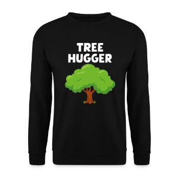 Tree Hugger - Unisex Sweatshirt - black - Front - Alina (178cm) & Michal (187cm)