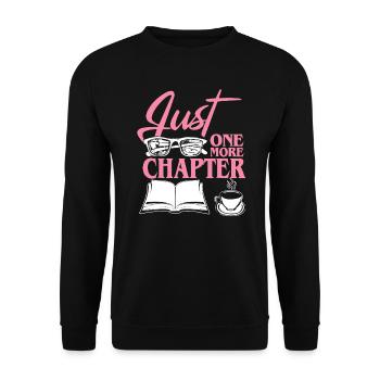 Book Just One More Chapter - Unisex Sweatshirt - black - Front - Alina (178cm) & Michal (187cm)